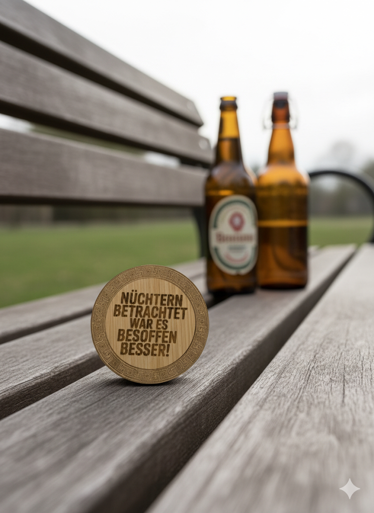 Flaschenöffner mit Spruch