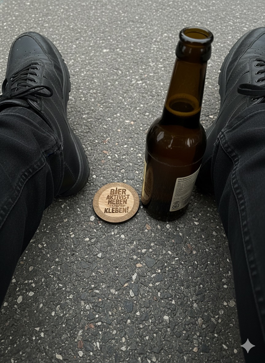 Flaschenöffner im Wald